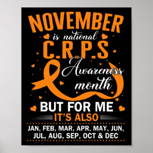 Poster Em Novembro Vestimos Laranja Fita Sensibilização M