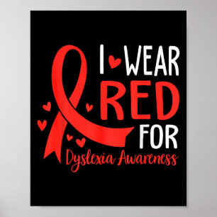 Poster Em outubro usamos vermelho Mês de conscientização
