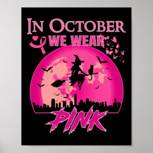 Poster Em outubro, Vestimos a Bre de Halloween da Bruxa R