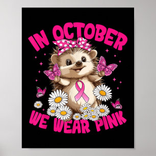 Poster Em outubro, Vestimos a consciência cor-de-rosa do