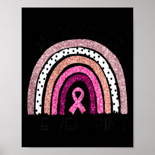 Poster Em outubro, Vestimos a consciência cor-de-rosa do 