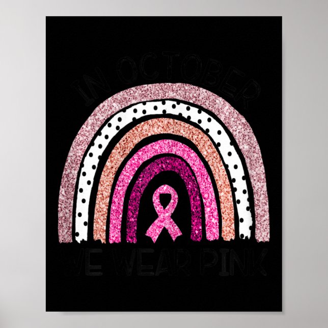 Poster Em outubro, Vestimos a consciência cor-de-rosa do  (Frente)