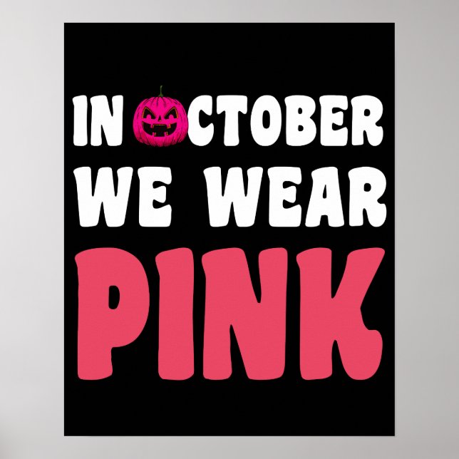 Poster Em outubro, Vestimos a consciência cor-de-rosa dos (Frente)