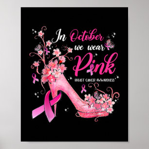 Poster Em outubro, Vestimos a consciência cor-de-rosa dos