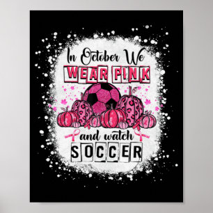 Poster Em outubro, vestimos o Cancer de mama cor-de-rosa