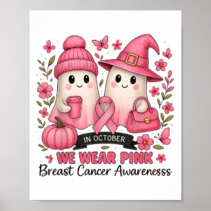 Poster Em outubro, Vestimos O Cancer De Mama Ghost Ghost