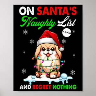 Poster Em Papais noeis Xmas, lista travessa, nada de Papa