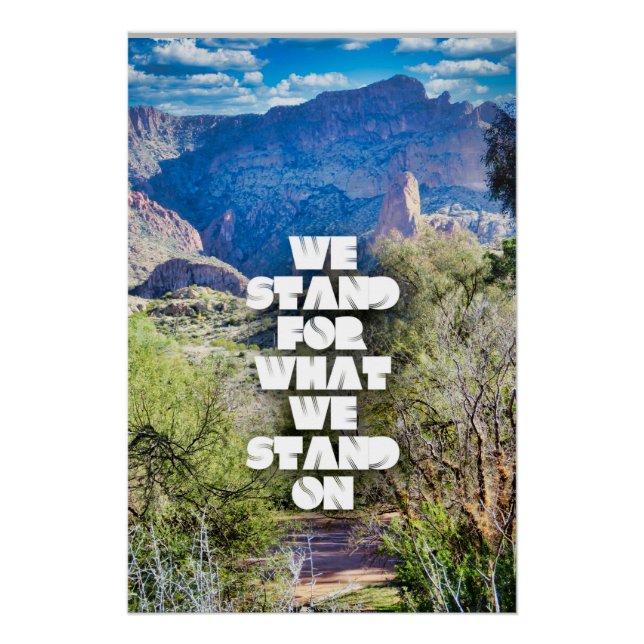 Pôster Em pé (Frente)