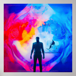 Poster Em pé nas cores