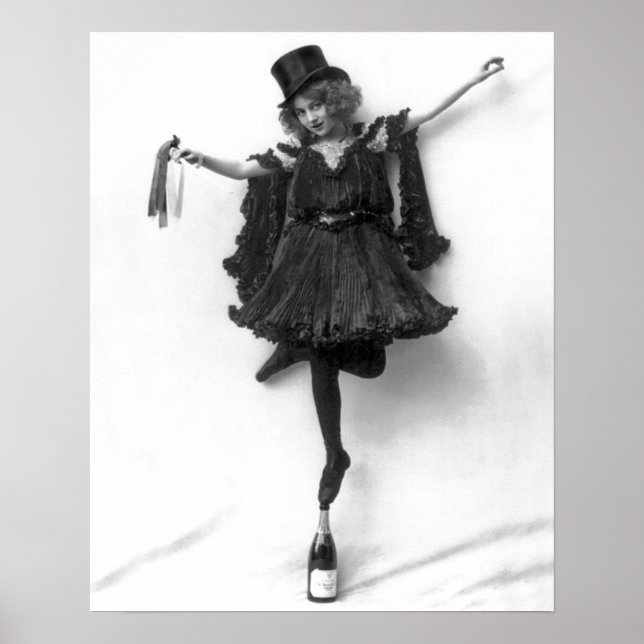 Pôster Em pé no champanhe (Frente)