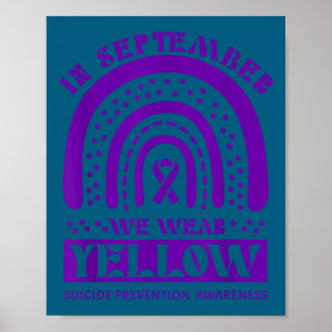 Poster Em Setembro Nós Usamos Amarelo – Prevenção ao Suic