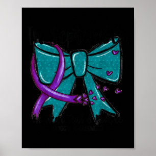 Poster Em setembro use azul-verde roxo Prevenção de Suicí