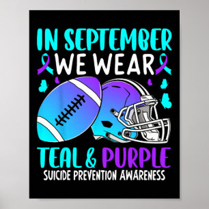 Poster Em setembro, Vestimos A Fita Roxa Roxo-Teal