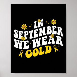 Poster Em setembro Vestimos o Cancer Dourado da Infância