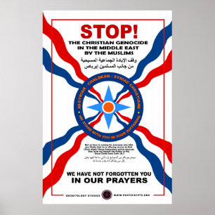 Poster Em solidariedade com cristãos caldeus