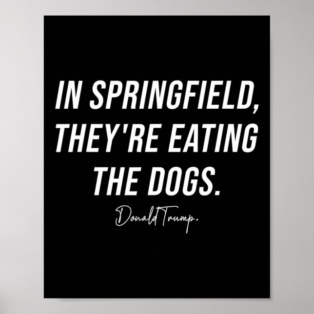 Poster Em Springfield Eles Estão Comendo Os Animais De Es (Frente)
