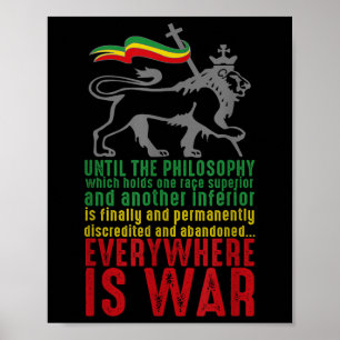 Poster Em Todo Lugar Está A Guerra Haile Selie Fala Judah