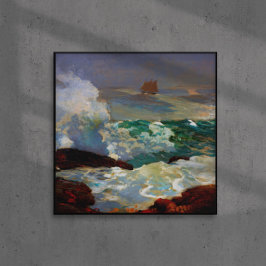 Poster Em um Lee Shore Winslow Homer 1900