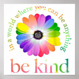 Poster Em Um Mundo Onde Você Pode Ser Qualquer Coisa