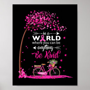 Poster Em Um Mundo Seja Gentil Camiseta Conscientização C