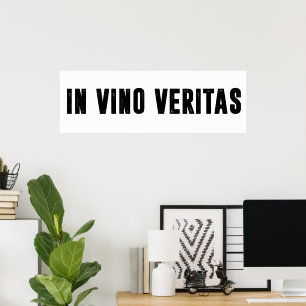 Poster em vino veritas