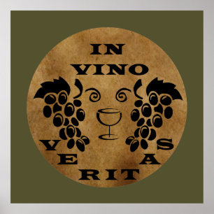 Poster em vino veritas
