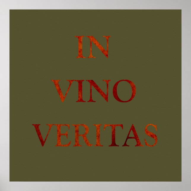 Poster em vino veritas (Frente)