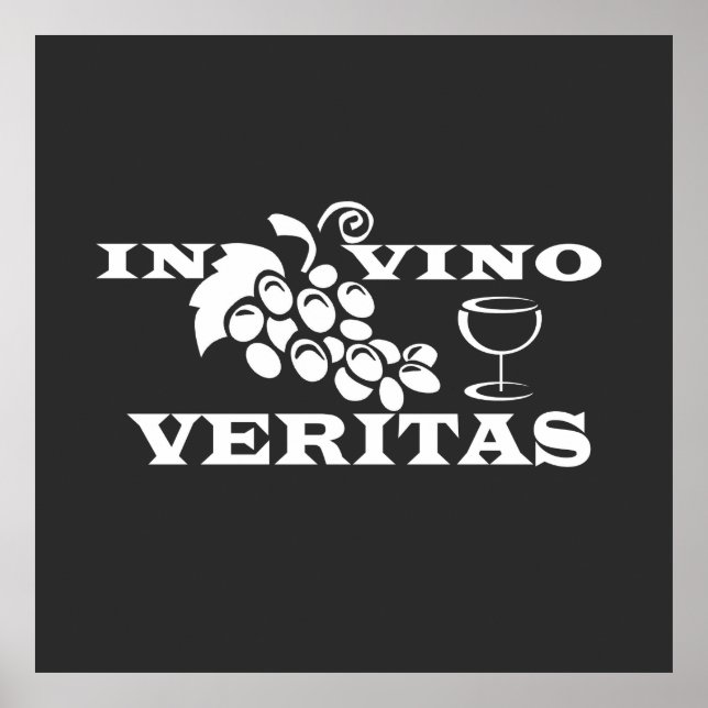 Poster em vino veritas (Frente)