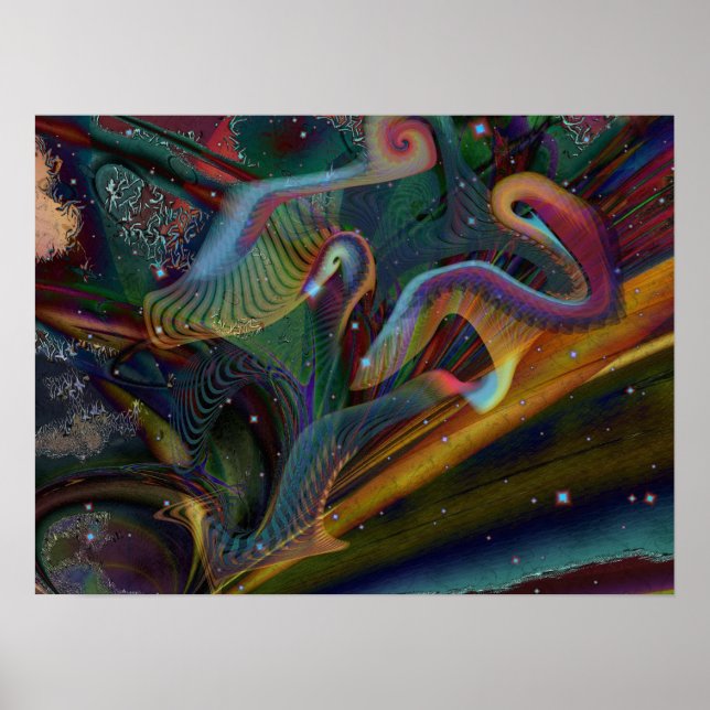 Pôster Emanação fosforescente (Frente)