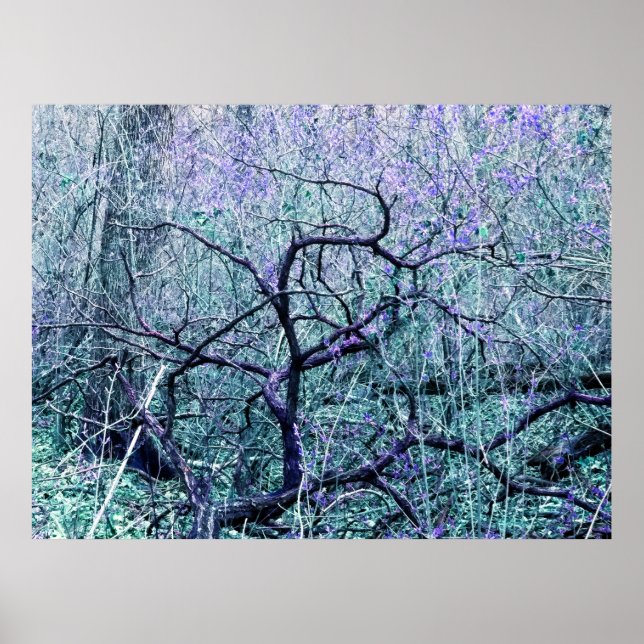 Poster Emaranhado em Azul (Frente)