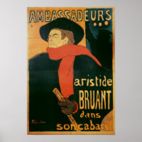 Embaixadores: Aristide Bruant, 1892