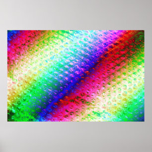 Pôster Embalagem de bolhas multicoloridas