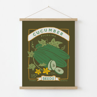 Poster Embalagem de sementes de pepino (verde-russo)