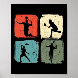 Poster Embalagem Do Jogador De Badminton