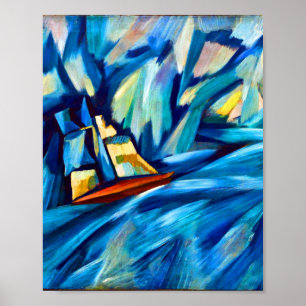 Poster Embarcação à vela por Amadeo de Souza-Cardoso 