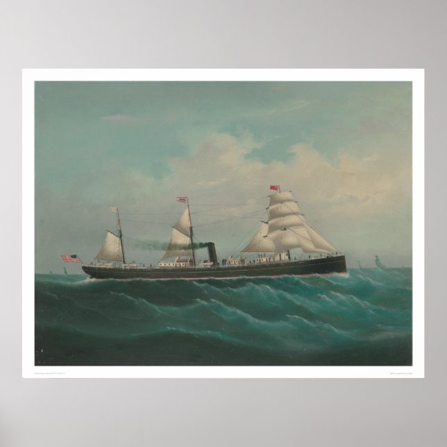 Pôster Embarcação marítima - Cidade do Rio de Janeiro (12 (Frente)