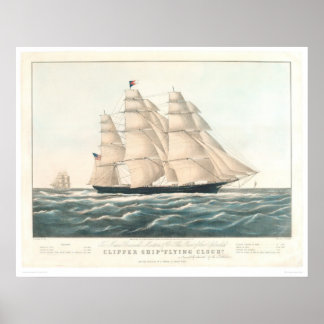 Poster Embarcação "Nuvem Voadora" (0397A)