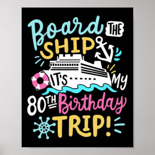Poster Embarque No Navio É Minha Viagem De Cruzeiros De 8