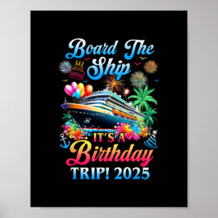 Poster Embarque No Navio É Uma Viagem De Aniversário 2025