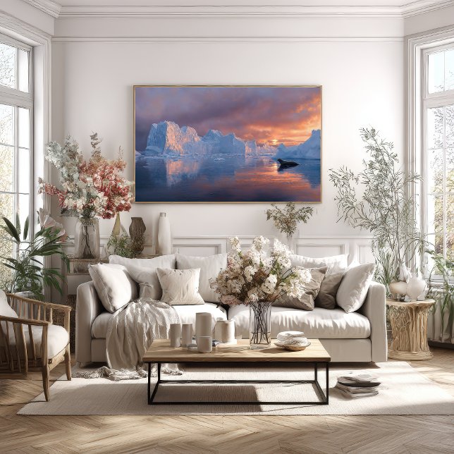 Poster Ember antártico: trégua solar da foca (Criador carregado)