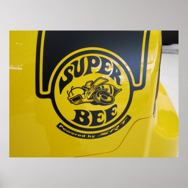 Poster Emblem de Super Bee do Portador do Dodge SRT (Frente)