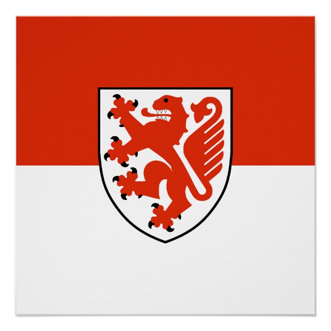 Pôster emblema da cidade de Braunschweig símbolo da bande (Frente)