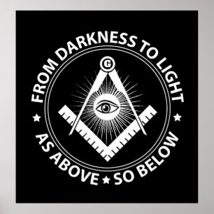 Poster Emblema da maçonaria