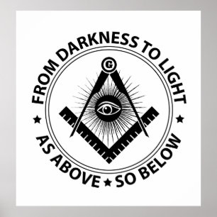 Poster Emblema da maçonaria