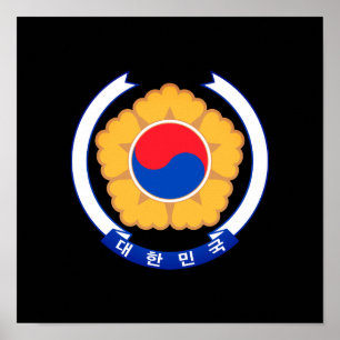 Poster Emblema da República da Coreia
