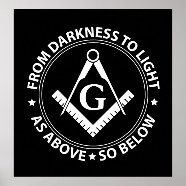 Poster Emblema de Freemasonry (Frente)