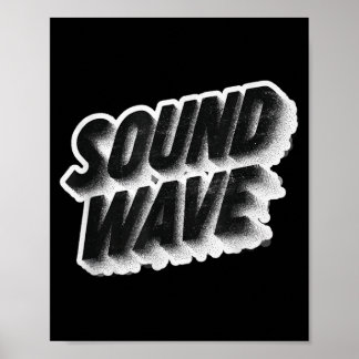 Poster Emblema de Onda Sonora Casual para um Visual Legal