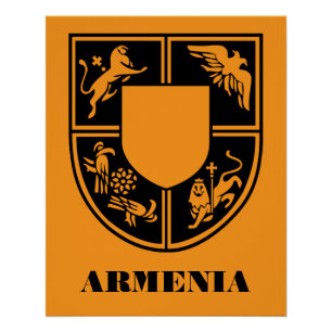 Pôster Emblema Estatal de Arte Contemporânea da Armênia