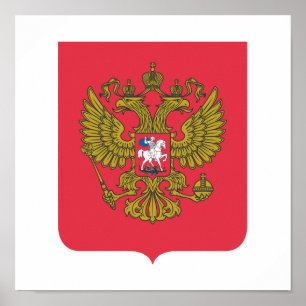 Poster Emblema nacional do russo