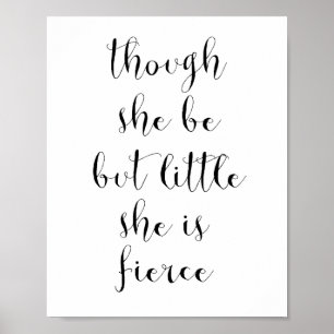 Pôster Embora seja mas pouco é feroz